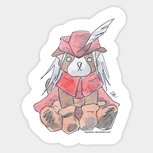 Harlock the Cat Cosplay: Final Fantasy Red Mage Sticker